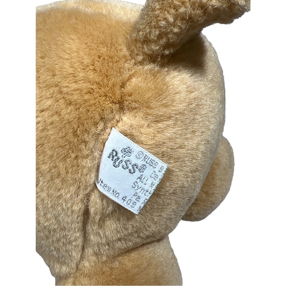 Teddy Bear Honey Potbelly Chubby Plush Russ #409 Made In Korea Stuffed Animal - Picture 7 of 7